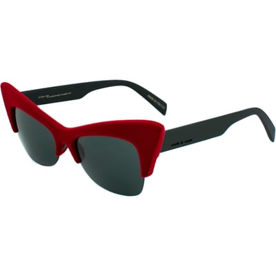 Bril ITALIA INDEPENDENT 0908V-053-000. Zonnebril, Kleur rood. Vrouw.