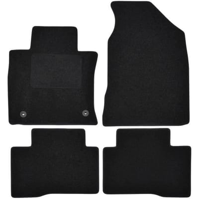 Tapis de sol - Ssangyong - Tivoli - Velours noir - 4 pièces - Ajustement précis