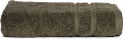 The One Towelling Badhanddoek Ultra Deluxe - Badlaken - 100% Gekamd katoen - 70 x 140 cm – Olijfgroen