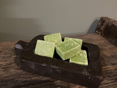 1x Amberblokjes - geurblokjes - Jasmijn - Jasmijn groen - Jasmine green