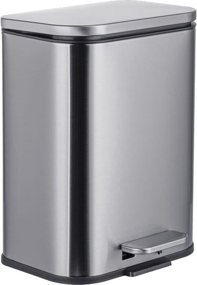 Badkamer prullenbak - 5 l - fingerprintproof - rvs
