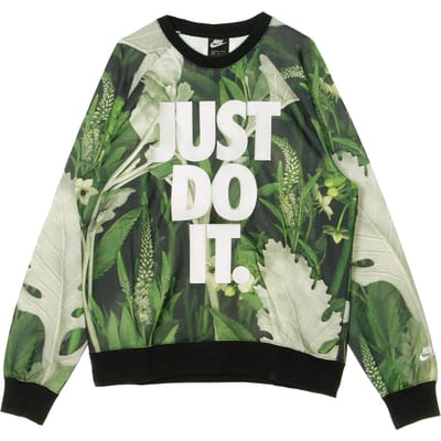 Lichtgewicht herensweatshirt met ronde hals Just Do It Crew Floral Spruce Aura