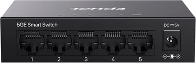 Netwerk Switch - LAN Divider - Netwerk Stabiliteit - 5 Gigabit Poorten - 10 x 6.4 x 2.5 cm - Metaal