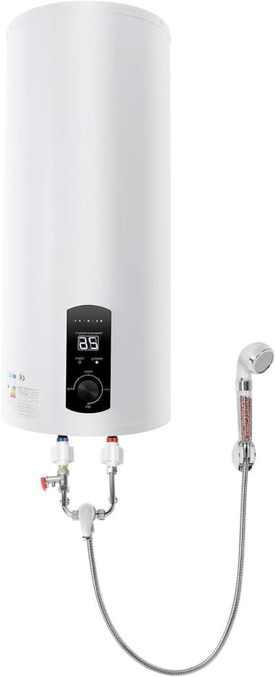 Elektrische Boiler - Warmwater Tank - Continu Warm Water - Lekbeveiliging - 60 Liter - Wit