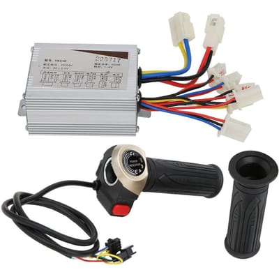 24V 500W Borstelcontroller met LCD-display Elektrische Hoeveelheid Gashandvat Universele Kit gray