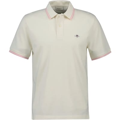 Polo met contrasterende bies Gant