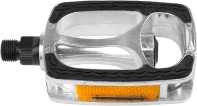 Fietspedalen - Platform pedalen - Veilig Fietsen - Antislip rubber - 70 x 96 mm - Zwart zilver