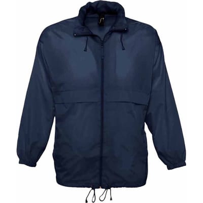 SOLS Unisex Surf Windbreaker Lichtgewicht Jasje (Marine)