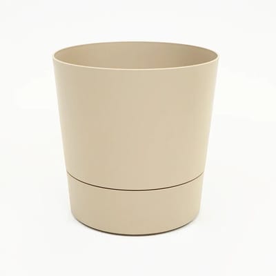 ELHO bloempot foss d43cm paddenstoel beige met wielen