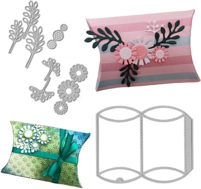 Cadeauverpakking met bloemen- en bladvorm, perfect voor knutselen, verjaardagen en babyshowers