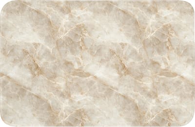 Badmat 60x40 cm - Antislip - Lichtbeige - Onyx - Subtiel - Badmatten voor badkamer - Badkamermat - Douchemat - Badkamer mat