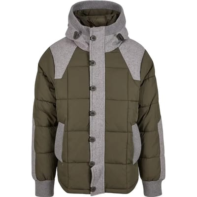 Brandit - Garret Jacket - S - Olijfgroen/Grijs