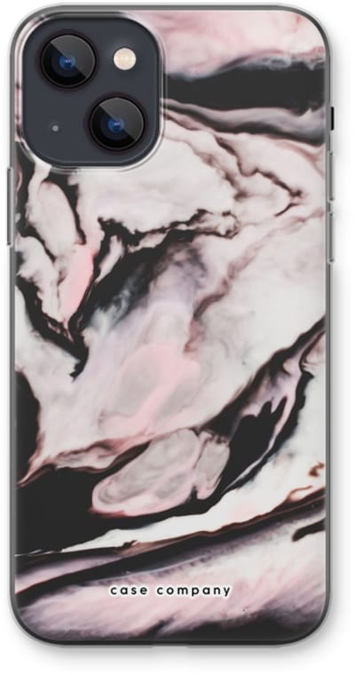 Case Company® - Hoesje geschikt voor iPhone 13 mini hoesje - Roze stroom - Soft Cover Telefoonhoesje - Bescherming aan alle Kanten en Schermrand