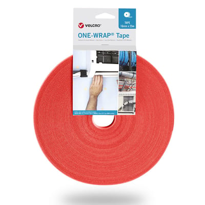 VELCRO® One Wrap® Klittenband - 10 mm breed - 25 meter - Oranje