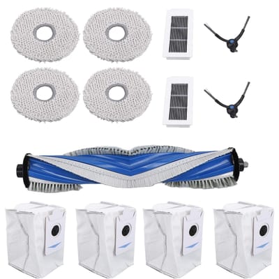 Accessoires Aspirateur Robot Brosse Principale Brosse Latérale Filtre Lavable Serpillière Sac à Poussière Set pour X5 Omni