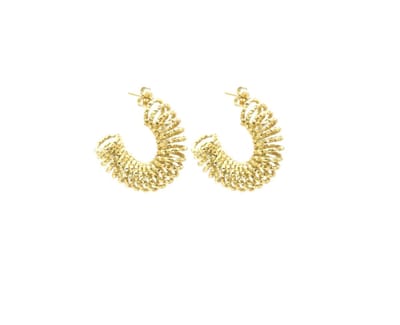 Oorbellen - oorringen - spiraal - goudkleurig - design - oorsieraad - accessoire - sieraad - hip - trendy - chique - tijdloos - cadeau - feest - vrouwen - dames