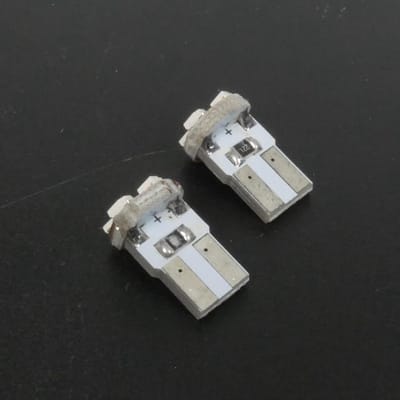 led lamp 12v blauwe basis t10 w2.1x9.5d rms voor scooter motor auto set van 2 nieuw