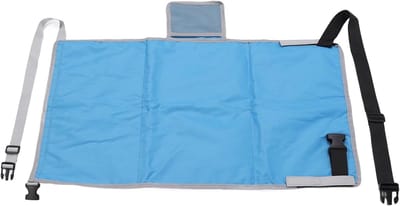 Kindervliegtuigbed - Reishangmat peuter - Comfortabel reizen - Verstelbare lengte - 77 x 43 cm - Zwart