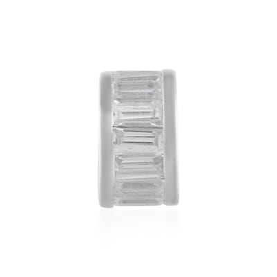 Cavill - Zilveren Hanger 925 Sterling Zilver - 1 982 ct Cambodjaanse Zirkonen Briljant Trapgeslepen - Modern Tijdloos Dames Sieraad