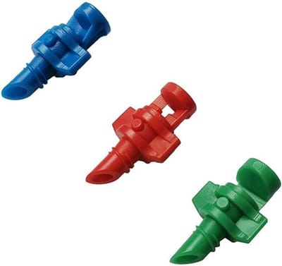 Vernevelingsmondstuk 50 stuks - Irritatie sproeiers - Planten water geven - Instelbare spuithoek - 4 mm - 180 graden