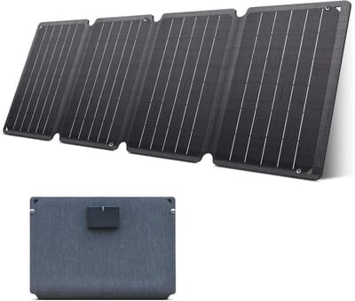 Zonnepaneel Opvouwbaar - Draagbare Energie - Apparaten Opladen - Hoge Efficiëntie 23% - 36 Watt - Zwart
