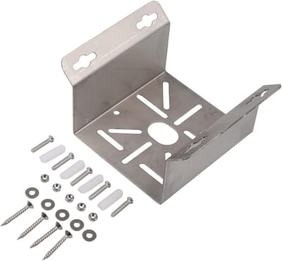 Roestvrijstalen Hoekbeugel - Muurbevestiging CCTV Houder - Apparaten Monteren - Functioneel Wandhoekontwerp - 10 x 10 x 5 cm - Zilver