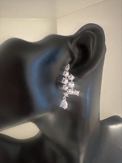 Elegante cubic decor druppeloorbellen | | Make up | Parfum | Moederdag | Verjaardagscadeau| Cadeautje| Valentijnsdag| Kado | sieraden | vaderdag | oorbellen | oorsieraden