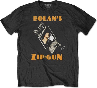 T. Rex - Zip Gun Heren T-shirt - M - Zwart