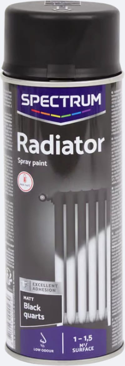 Spectrum matte radiatorlak zwart 400 ml