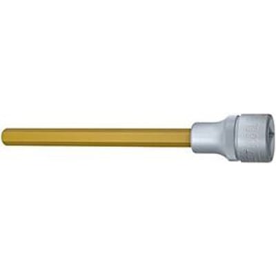 HAZET inbus 986SL-8, 1/2 inch, binnenzeskant SW 8 mm, TIN-gecoat, L 140 mm, speciaal staal, DIN 7422