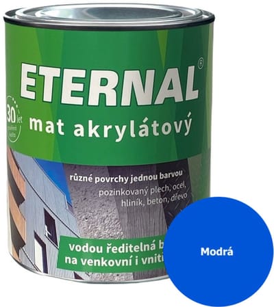 Eternal MAT Acryl 0,7 kg, 016 Blauw