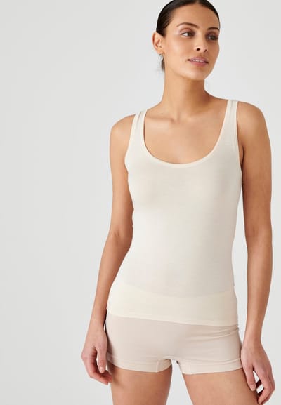 Damart - T-shirt met korte mouwen Thermolactyl Sensitive onzichtbaar - Dames - Beige - 34-36 (XS)