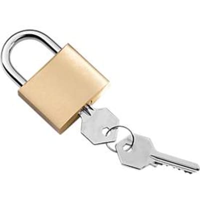 Cilinder hangslot - beugelhoogte 40 mm - verschillend sluitend