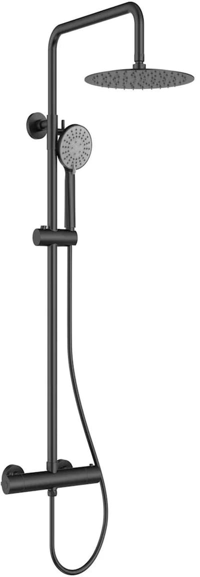 DutchLine - Thermostatische Doucheset P-200 - Mat Zwart