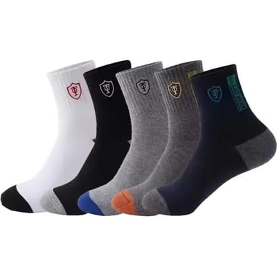 Chaussettes de Sport Respirantes en Coton pour Homme 15/30 Paires Fibre de Bambou Absorbant la Transpiration Désodorisantes Bas de Ville Pour le Confort One Size