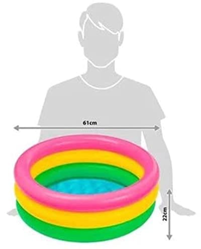 Babyzwembad 61 x 22 cm in Regenbooguitvoering
