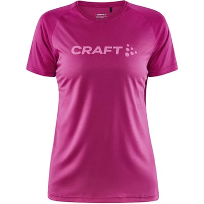 Craft - CORE Essence Logo Tee W - Sportshirt - Roze - Dames - Maat M