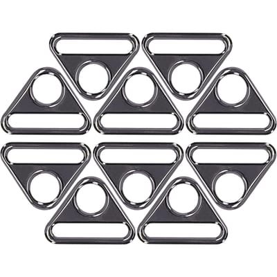Lot de 10 boucles réglables de 38 mm en alliage de zinc, multi-usages, légères et portables pour bagages gray