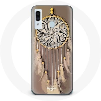 Coque pour Samsung Galaxy A30 Attrape Rêve marron Capteur de Rêves