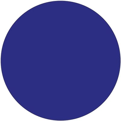 Rond blauw bord | gecoat dibond materiaal | 10 cm