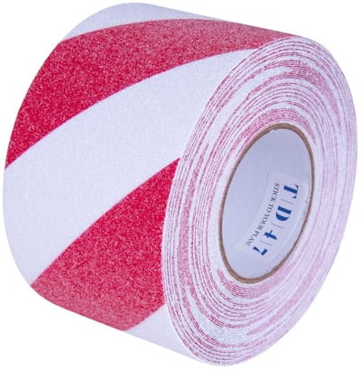TD47 Antislip Tape 100mm x 18,3m Rood/Wit