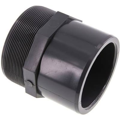 PVC Lijmmof 90x110mm x Buitendraad G 4''