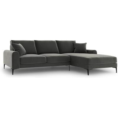 4.5-zitshoekbank Madara rechts velvet | Mazzini Sofas