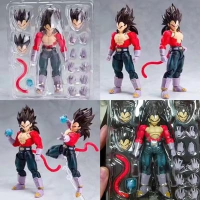 Figurines SHF Dragon Ball GT Super Saiyan 4 Son Goku Vegeta Figurine d'Action Modèle Articulé Collection Anime Saiyan God Goku Poupée Modèle Jouets