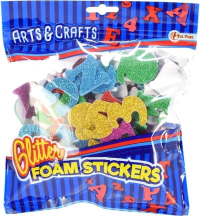 Toi-toys Foamstickers In Hersluitbare Zak Letters