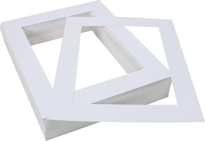 Creativ Company passepartouts A4 wit - fotolijst karton 100 stuks.