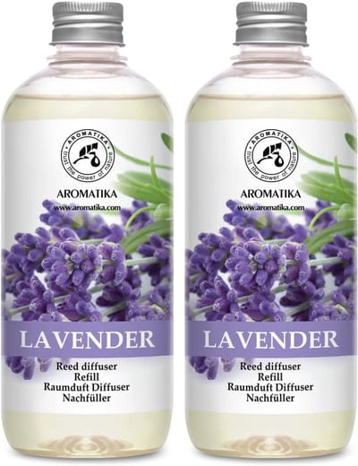 Geurstokjes navulling Lavendel 1000ml - Lange verdampingsduur - Frisse geur voor iedere kamer - Aromatherapie