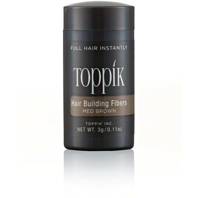 Toppik Hair Building Fibers Middenbruin - 3 gram - Cosmetische Haarverdikker - Verbergt haaruitval - Direct voller haar