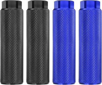 Fietssteunen - Stuntpegs - Fiets stunts - Antislip design - 100 mm lengte - Zwart blauw