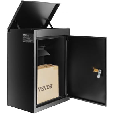 Emvae brievenbus - Pakketbrievenbus - Pakketbox - Postbus - Anti-diefstal - Waterdicht - 52 x 34 x 27cm - Metaal - Zwart